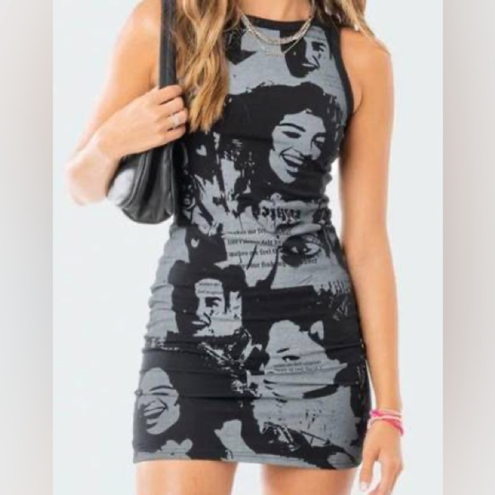 NEW WITH TAGS Edikted Graphic Mini Dress